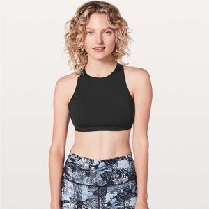 GUC Lululemon Free To Be Serene Bra *High Neck | Sz 8 | Black | mild fading